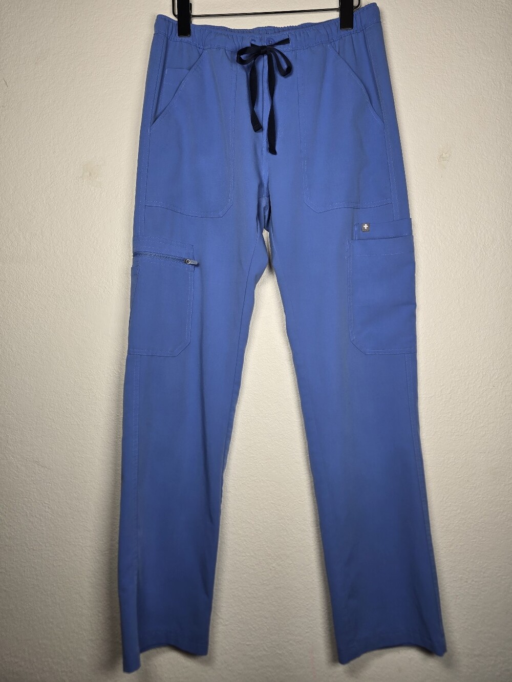 FIGS Ceil Blue Yola Skinny Cargo Scrub Pants Women's Size S